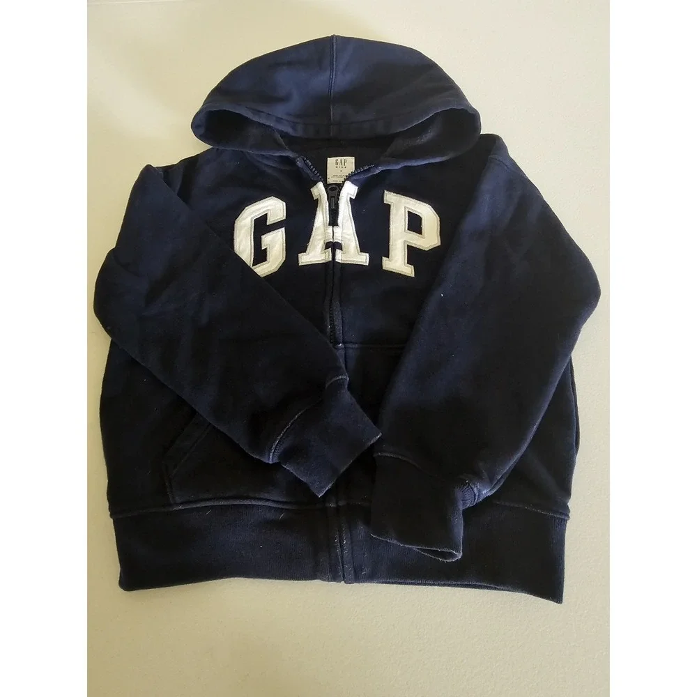 Gap Arch Logo‎ Navy Blue Full Zip Hoodie Size S
