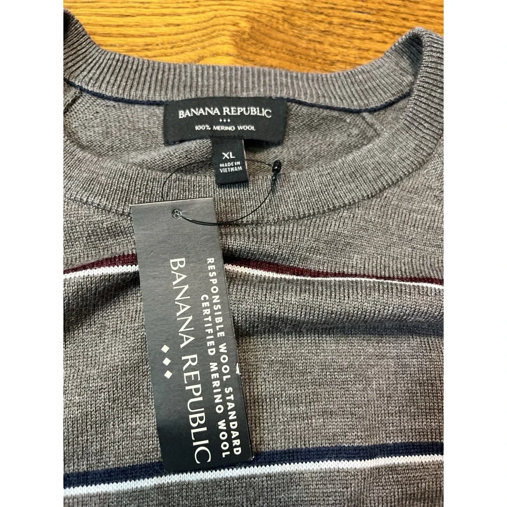 Banana Republic‎ Tan Mens Sweater Size Extra Large NWT Merino Wool