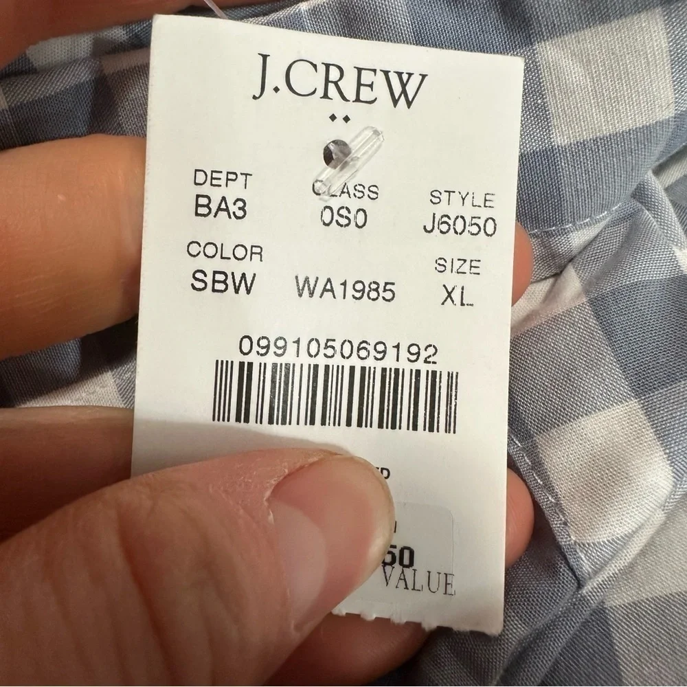 J. Crew 100% cotton