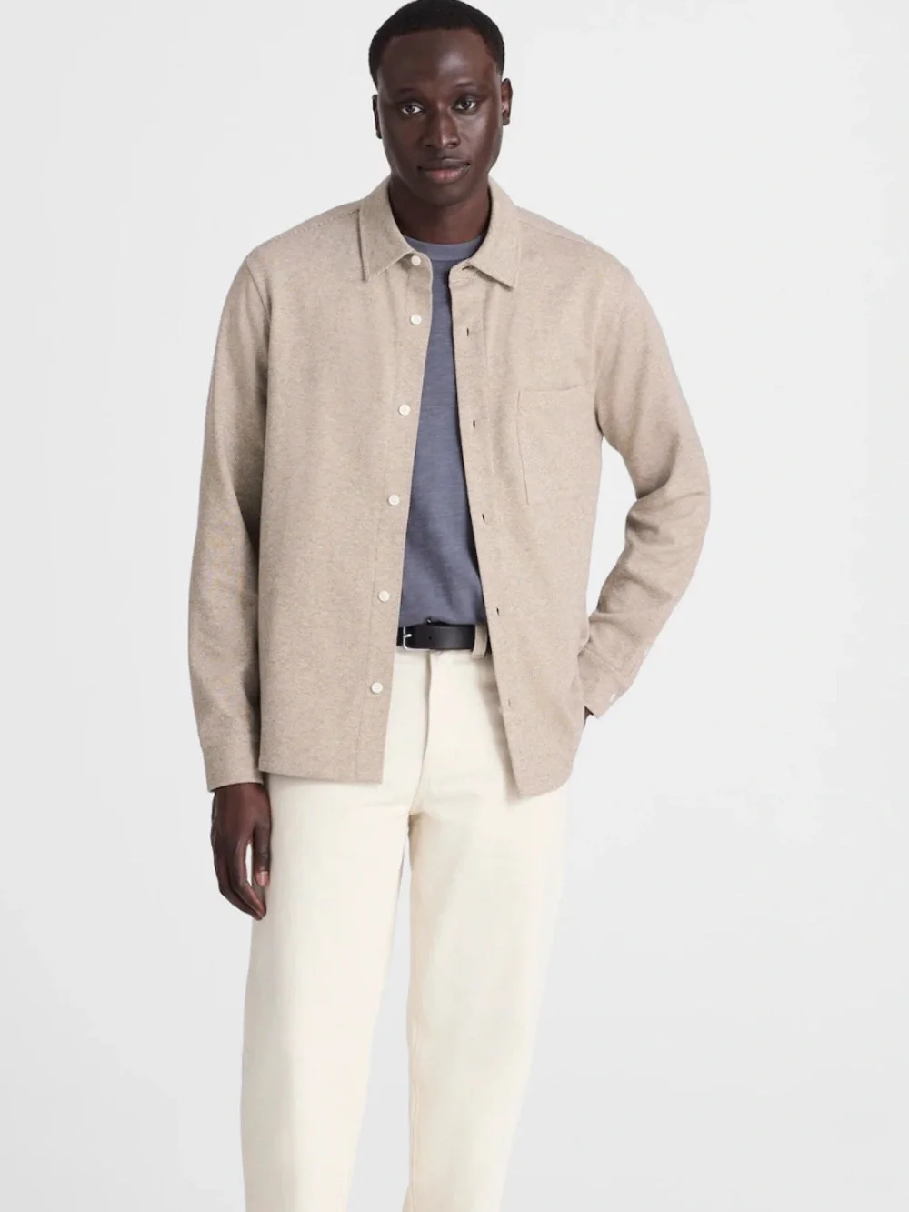 Madewell fatigue khaki The Devoe Knit Shirt