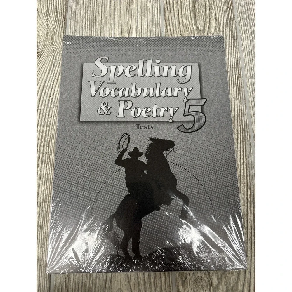 Abeka Spelling‎ Vocabulary Poetry 5 Student Tests Loose SEALED Homeschool…