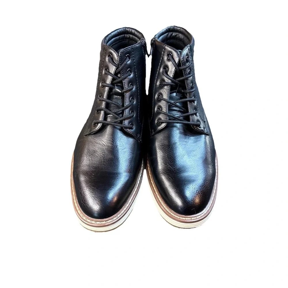 steve‎ madden mens p jellen boots black size 12