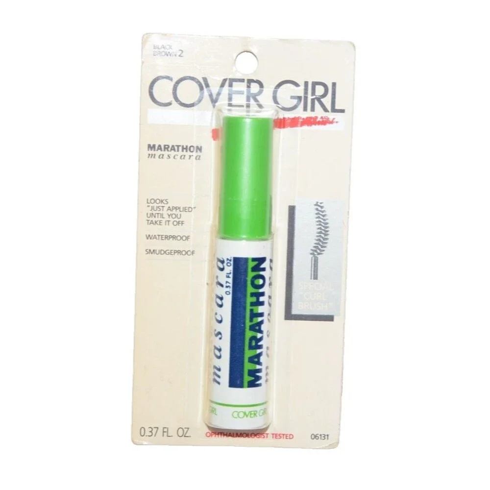 Vtg Y2K New In Package CoverGirl Marathon Mascara Brown Black Prop‎ 1991