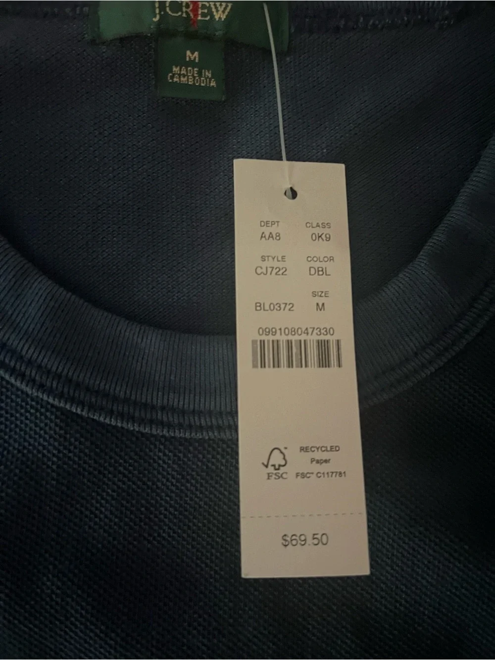 J. Crew soft cotton