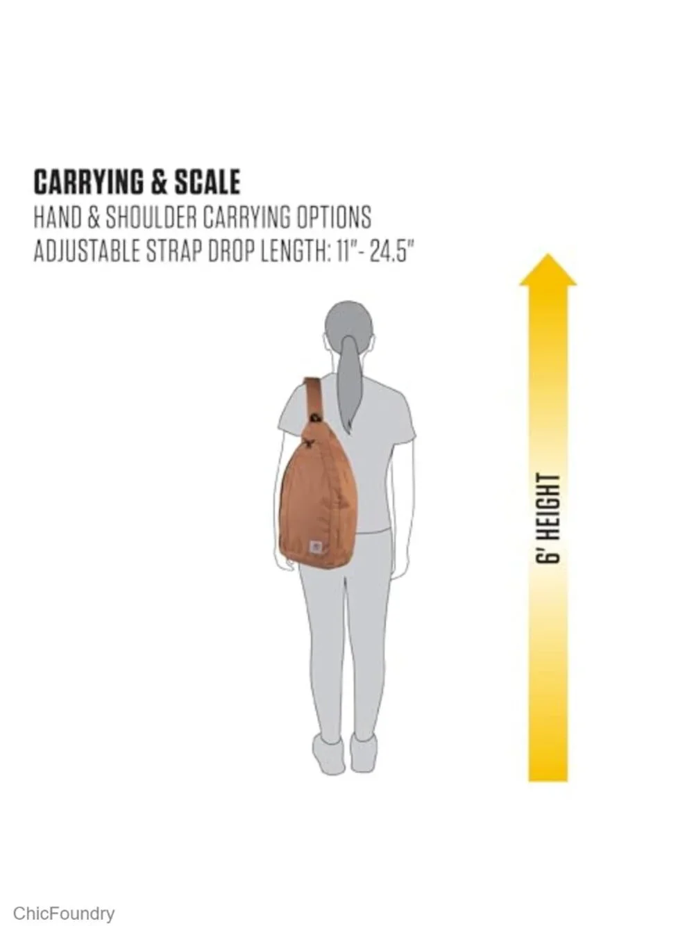 Durable Sling Bag Crossbody Backpack with Tablet Sleeve Water Resistant