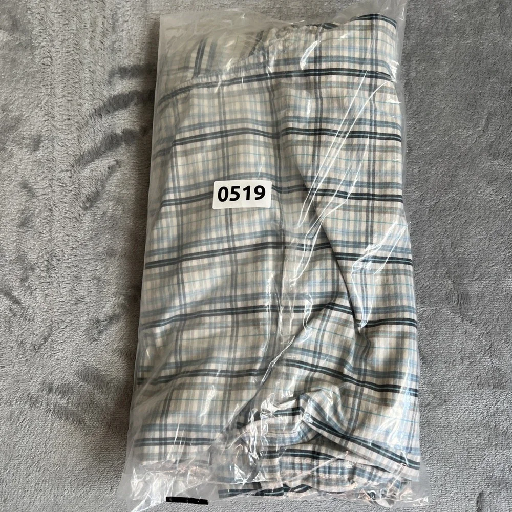 North Face Men's Dress Shirt Check Size Large Blue White‎