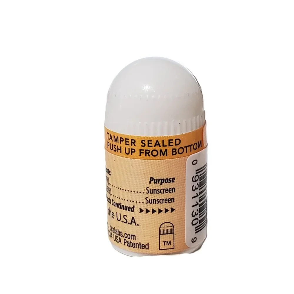 6 Ora Labs Essential Lip Naturals Vanilla Bean Mini Lip Balm‎ SPF 15 Exp 9/2028