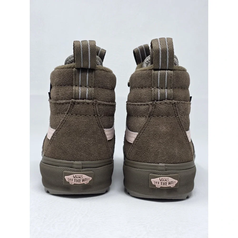 Vans MTE Sk8-Hi Waterproof Teak Brown Pink Boots Cold Weather Wmns 6.5 Men 5 New