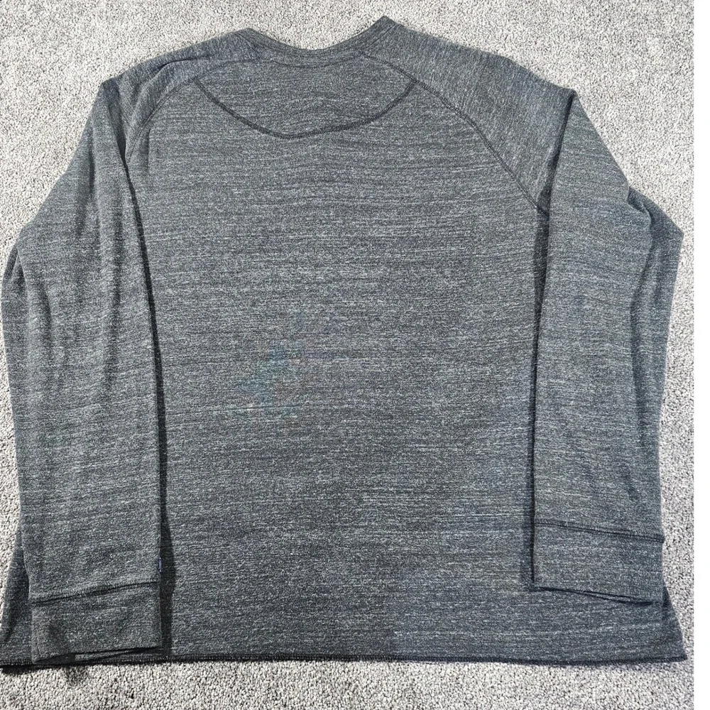 The North Face Henley Mens XL‎ Gray Long Sleeve Heathered Tri-Blend Pullover
