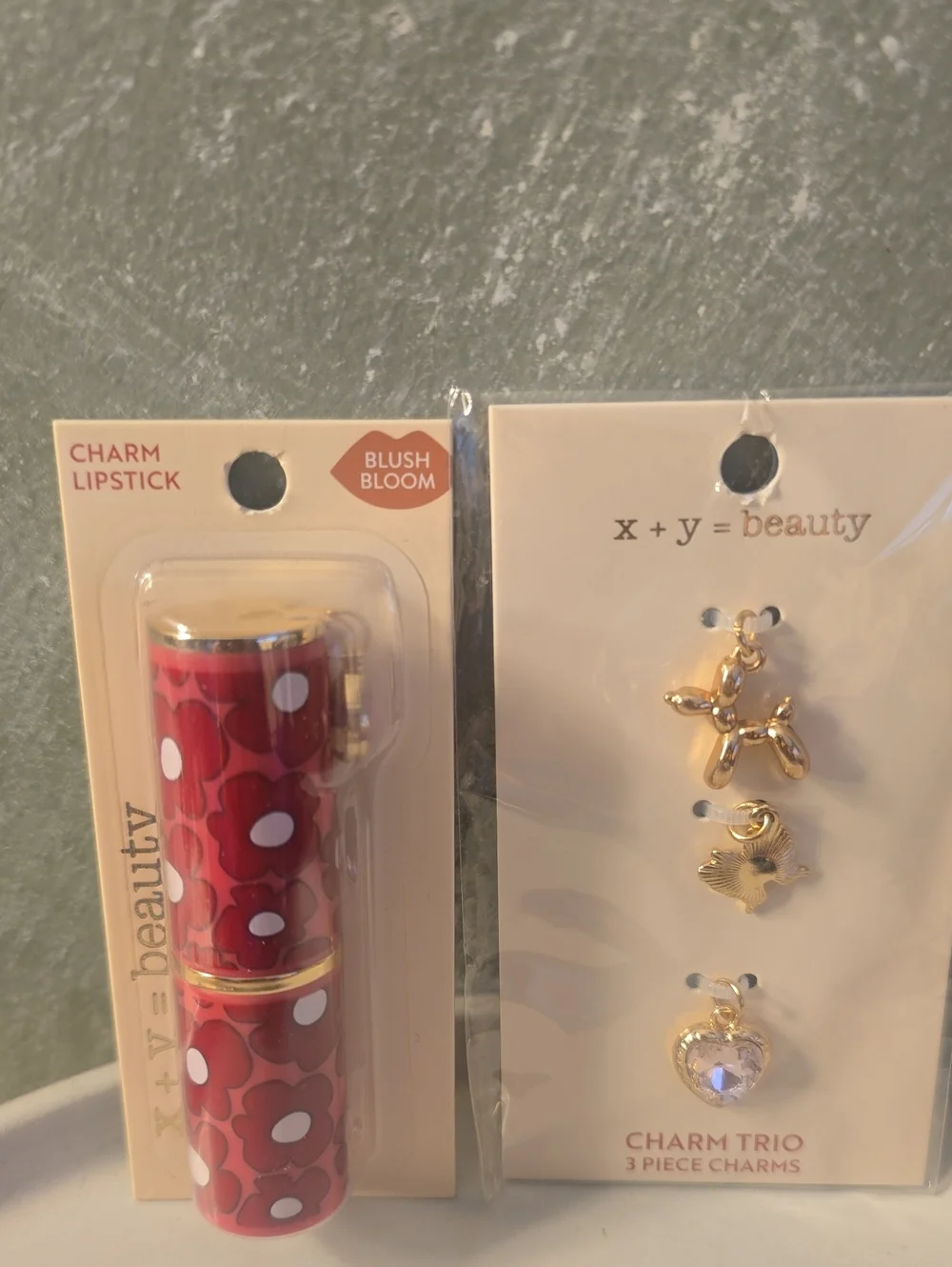 x + y = beauty gold charm