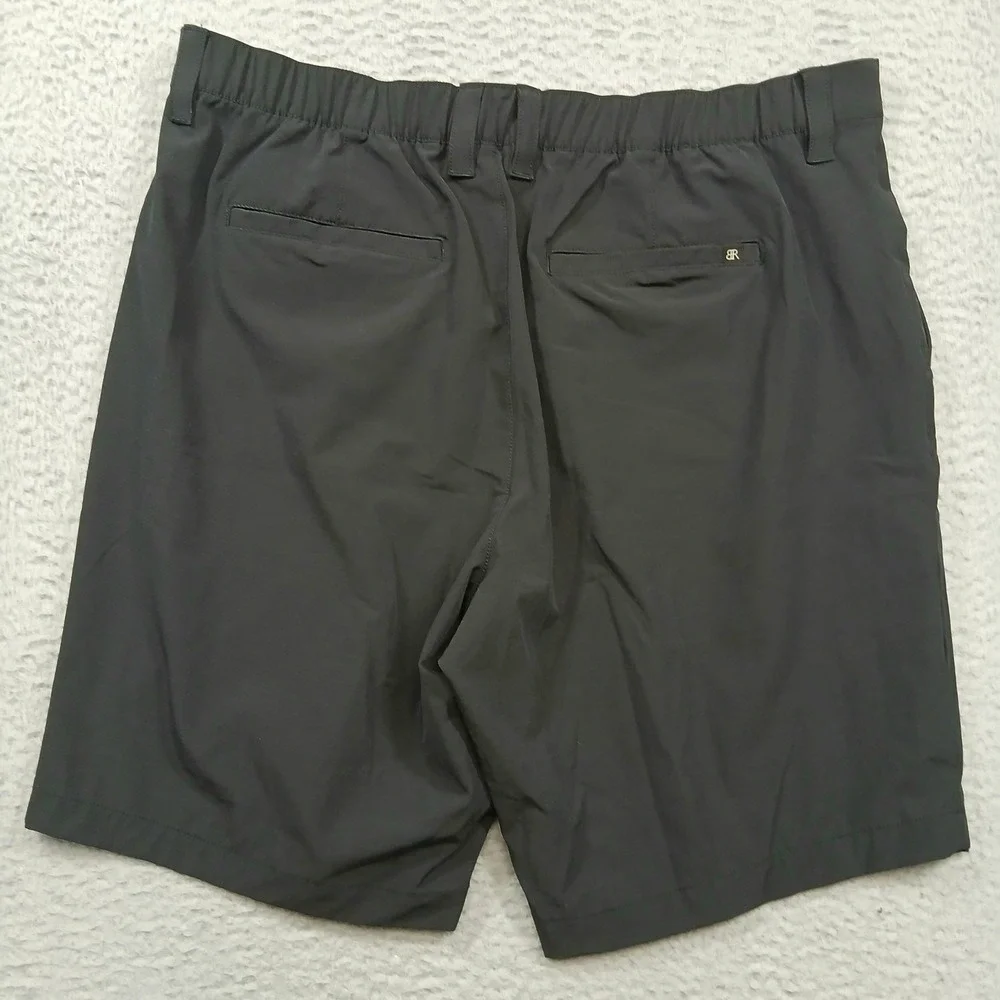 Banana Republic Flat Front‎ Stretch Shorts Mens 38 Black Casual