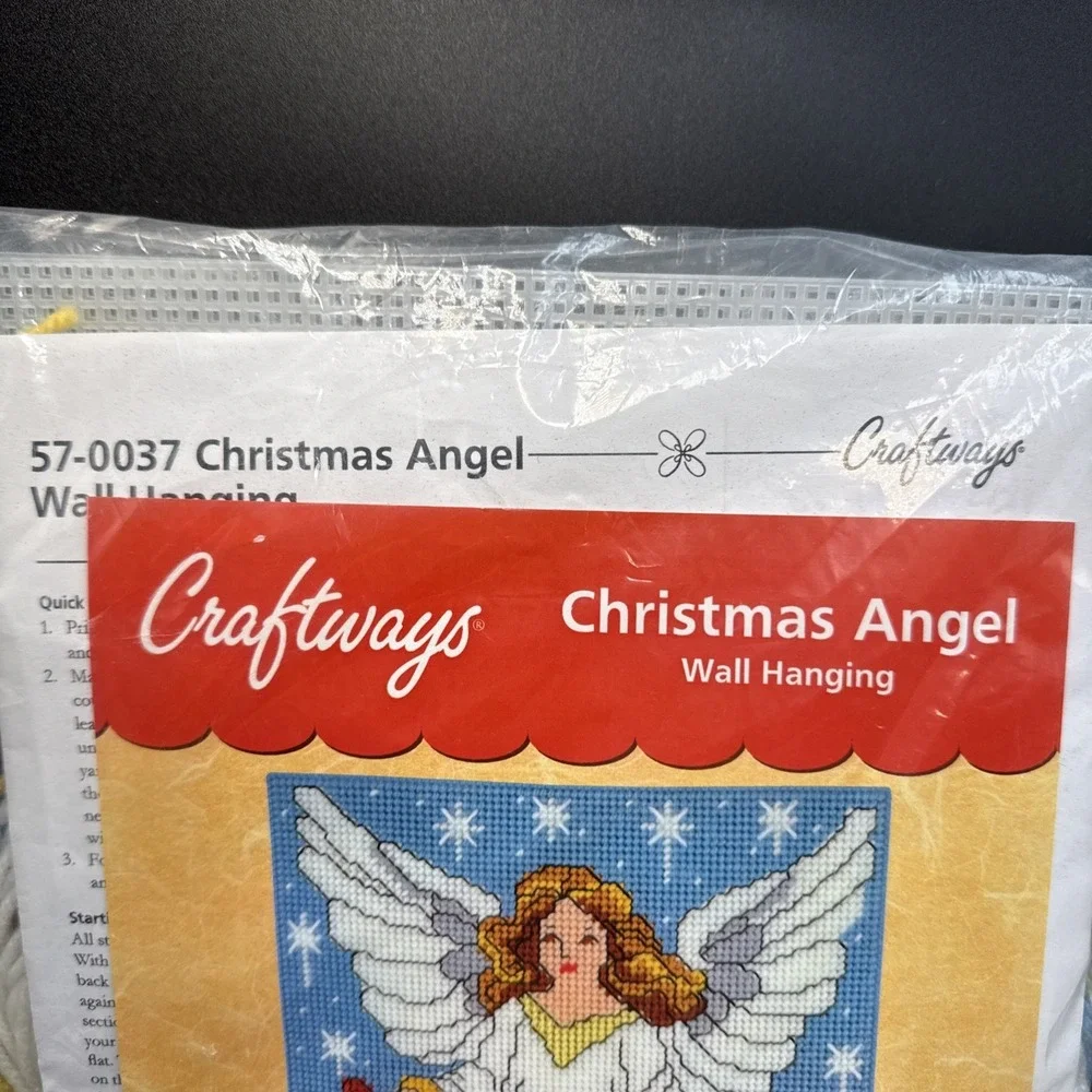 Christmas Needlepoint Kit Christmas Angel‎ Wall Hanging 11 X 17