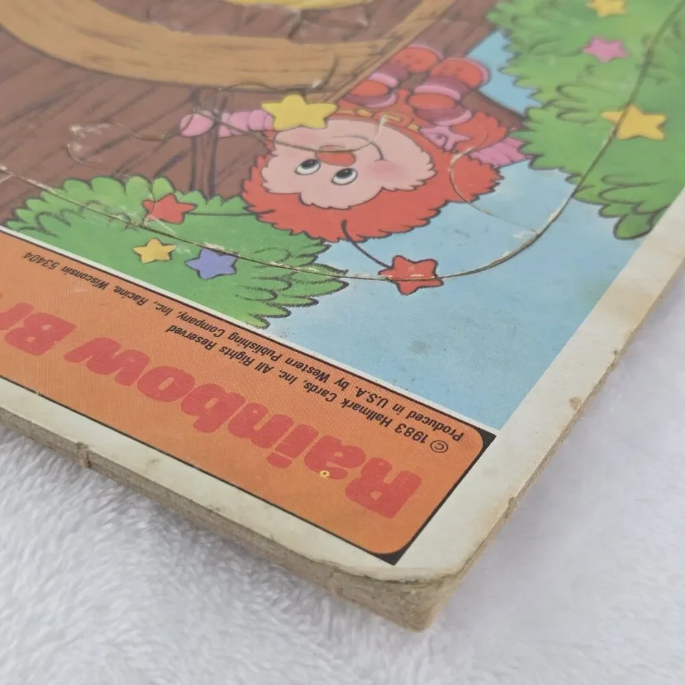 Vintage 1983 Rainbow Brite 12 Piece Frame Tray Puzzle Golden Complete