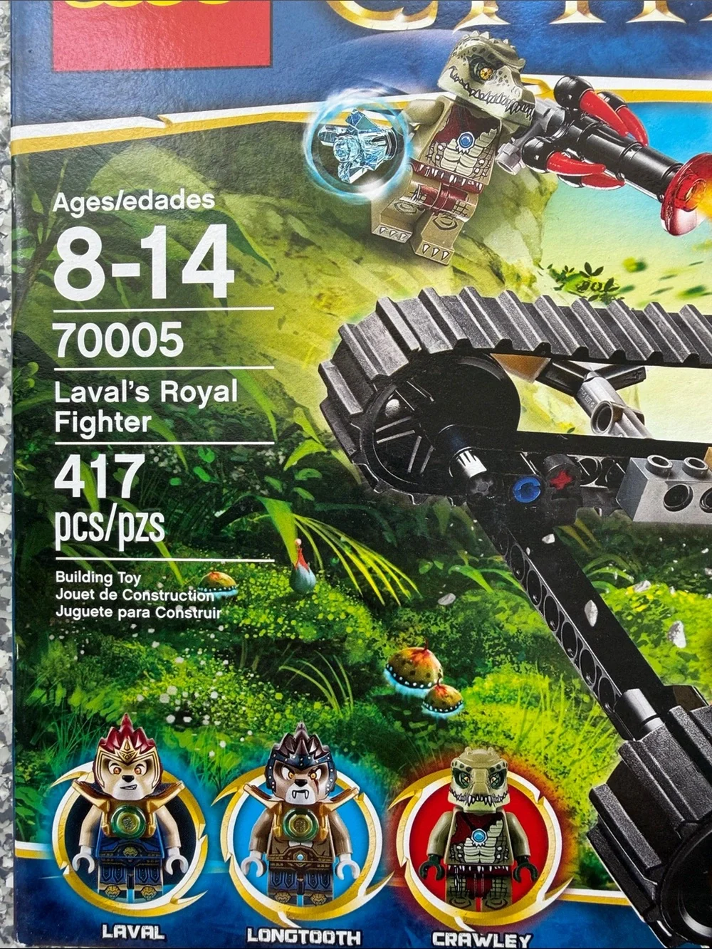 Lego CHIMA Laval's Royal Fighter Yellow and Brown Building Set