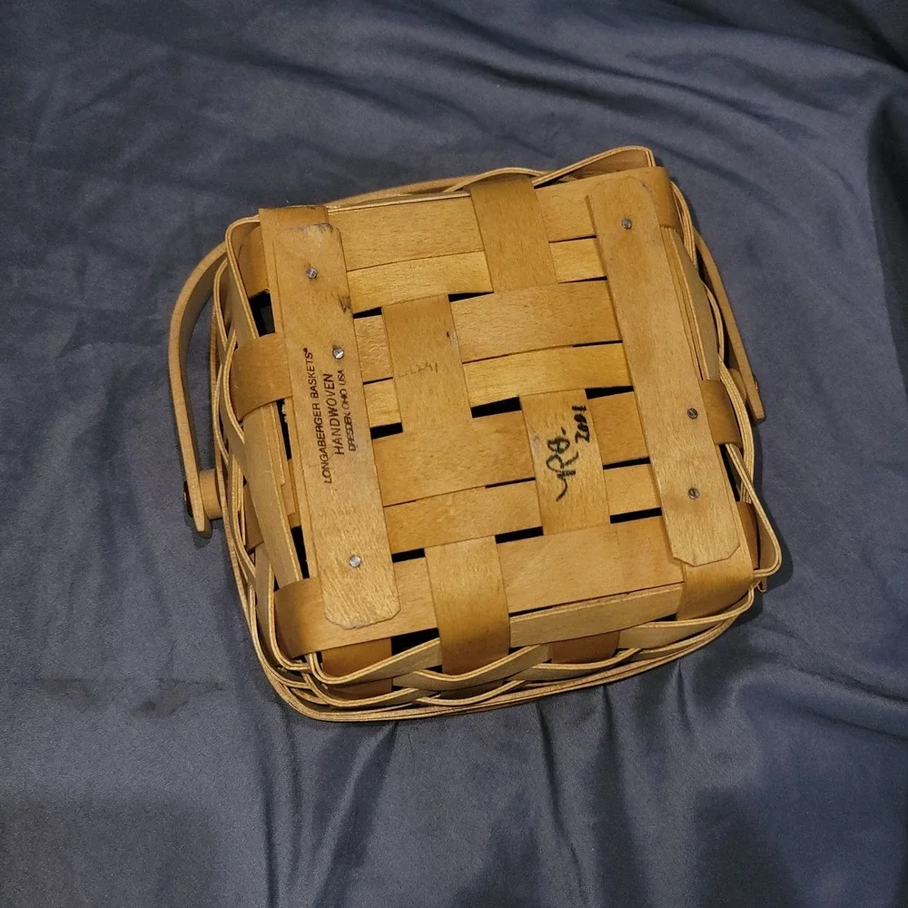 Longaberger handwoven wood