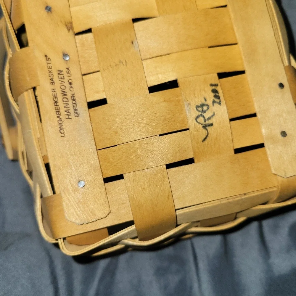 Longaberger handwoven wood