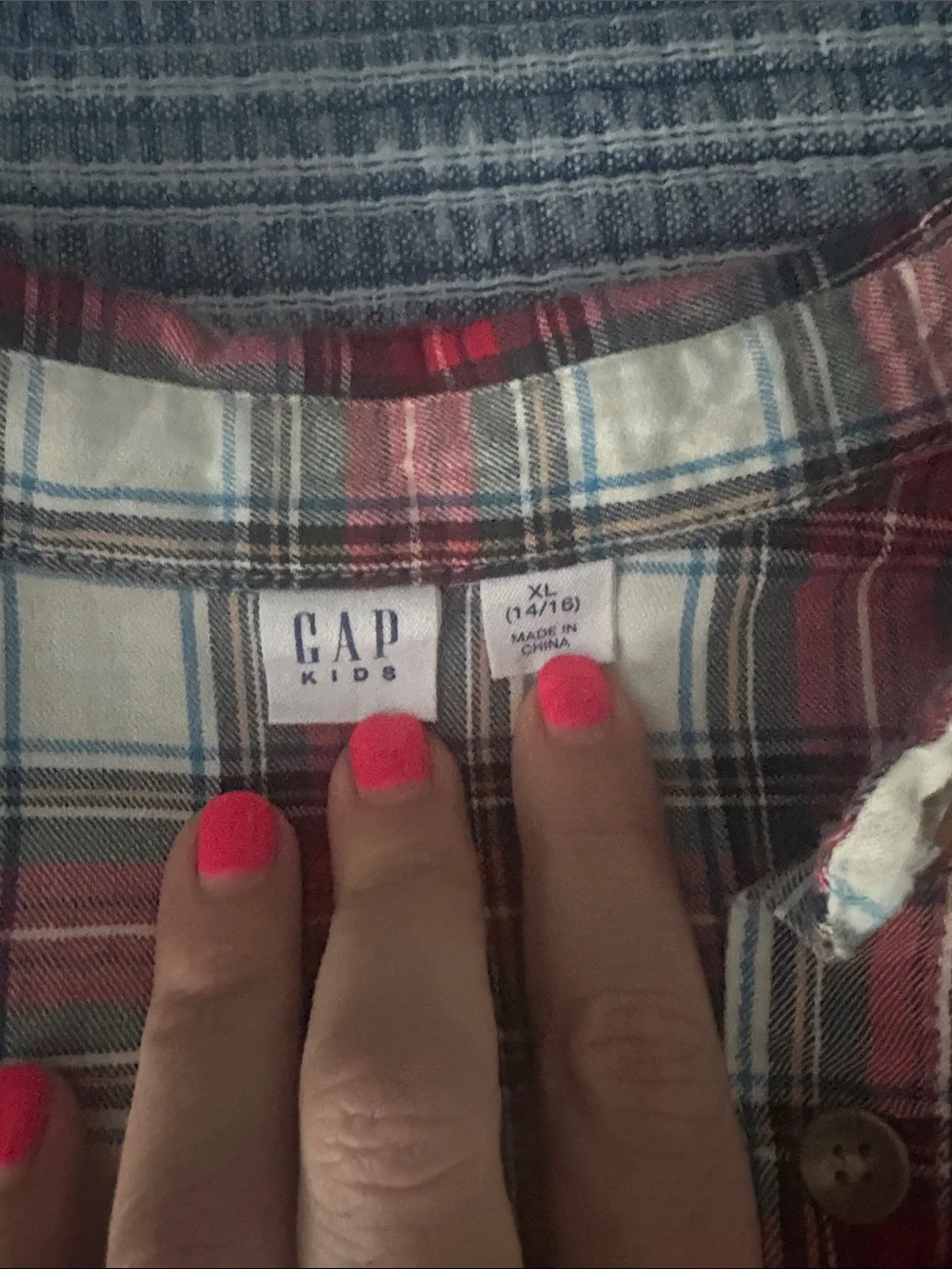 GAP soft plaid