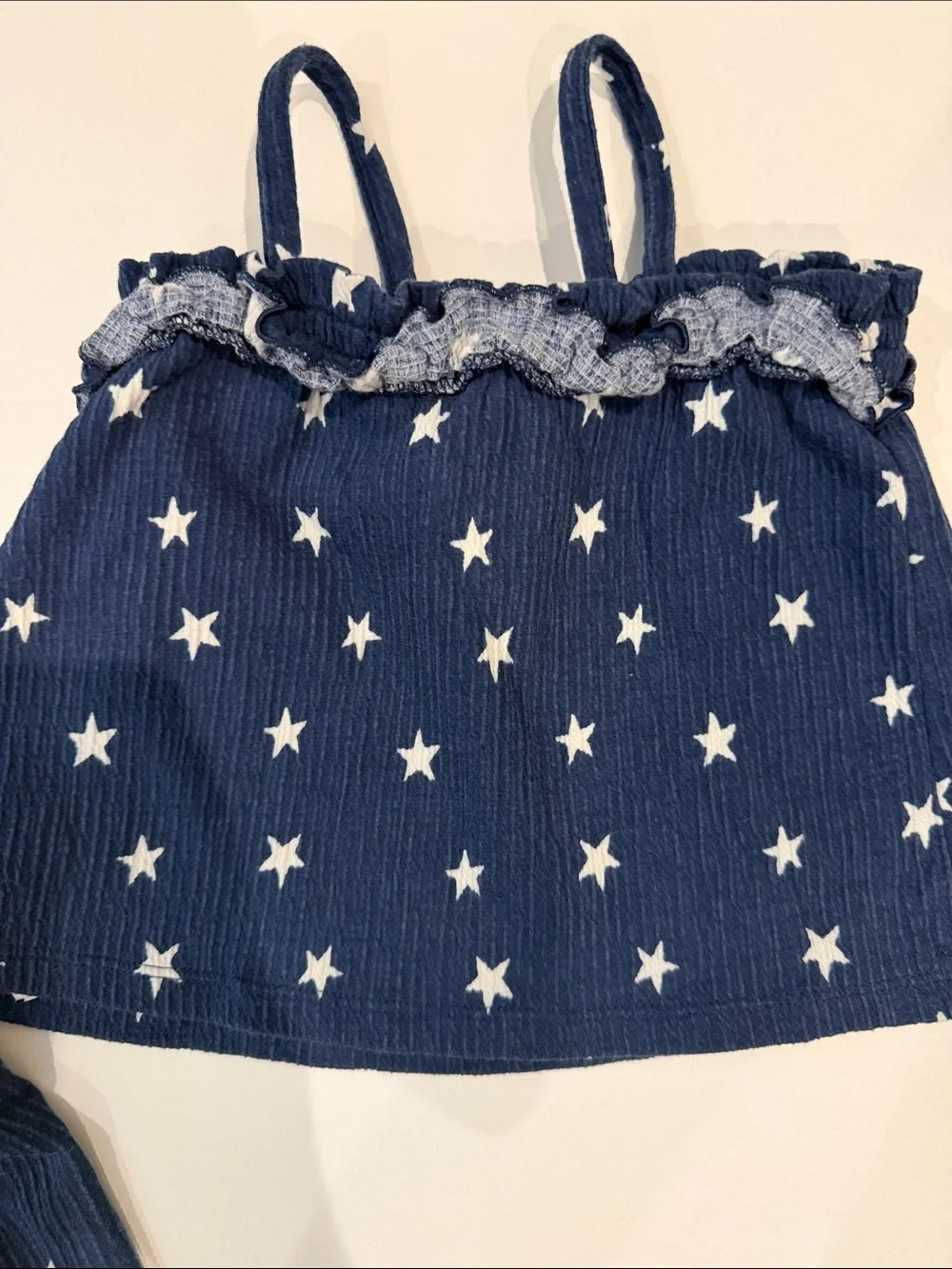 Old Navy Navy Blue Star Print Tank & Shorts Set