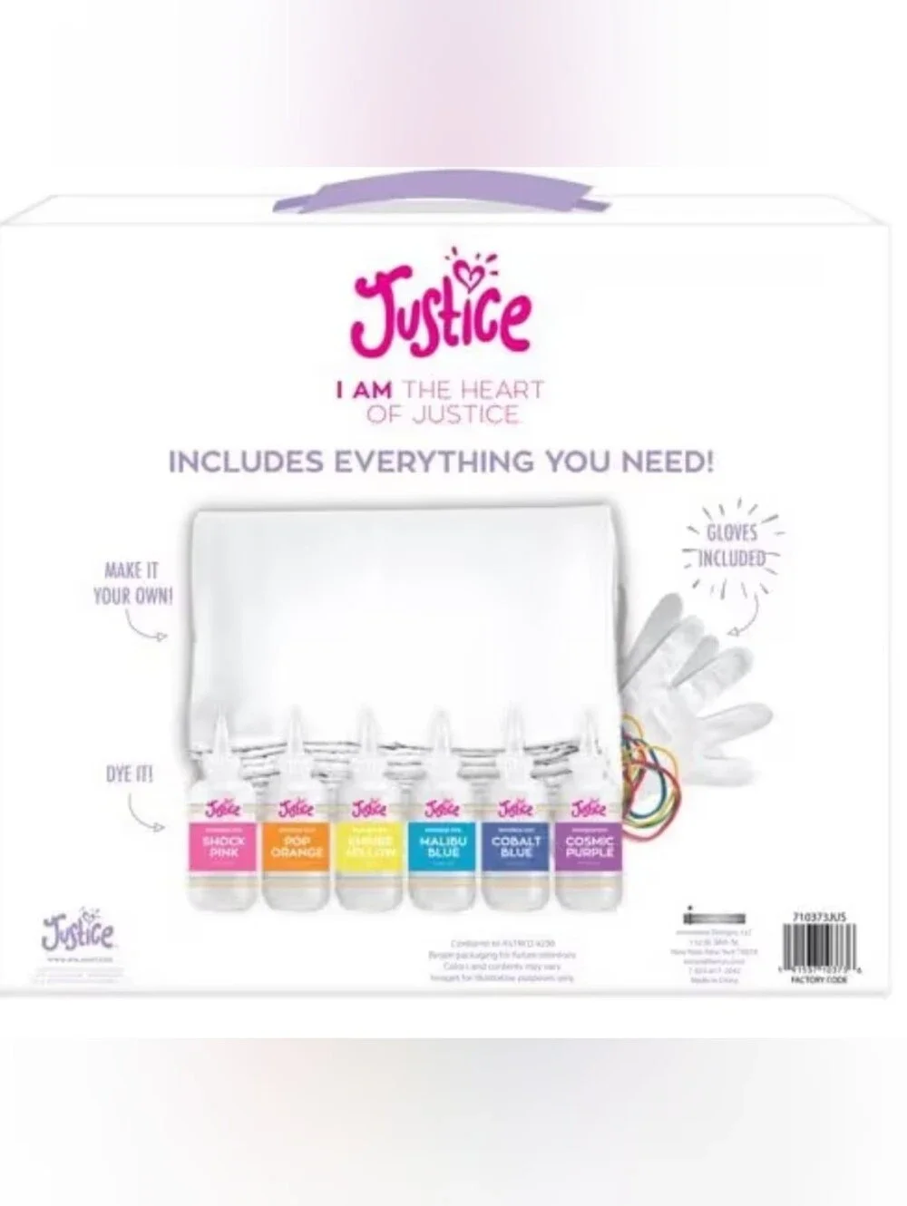 Justice DIY Throw Blanket TIE-DYE KIT