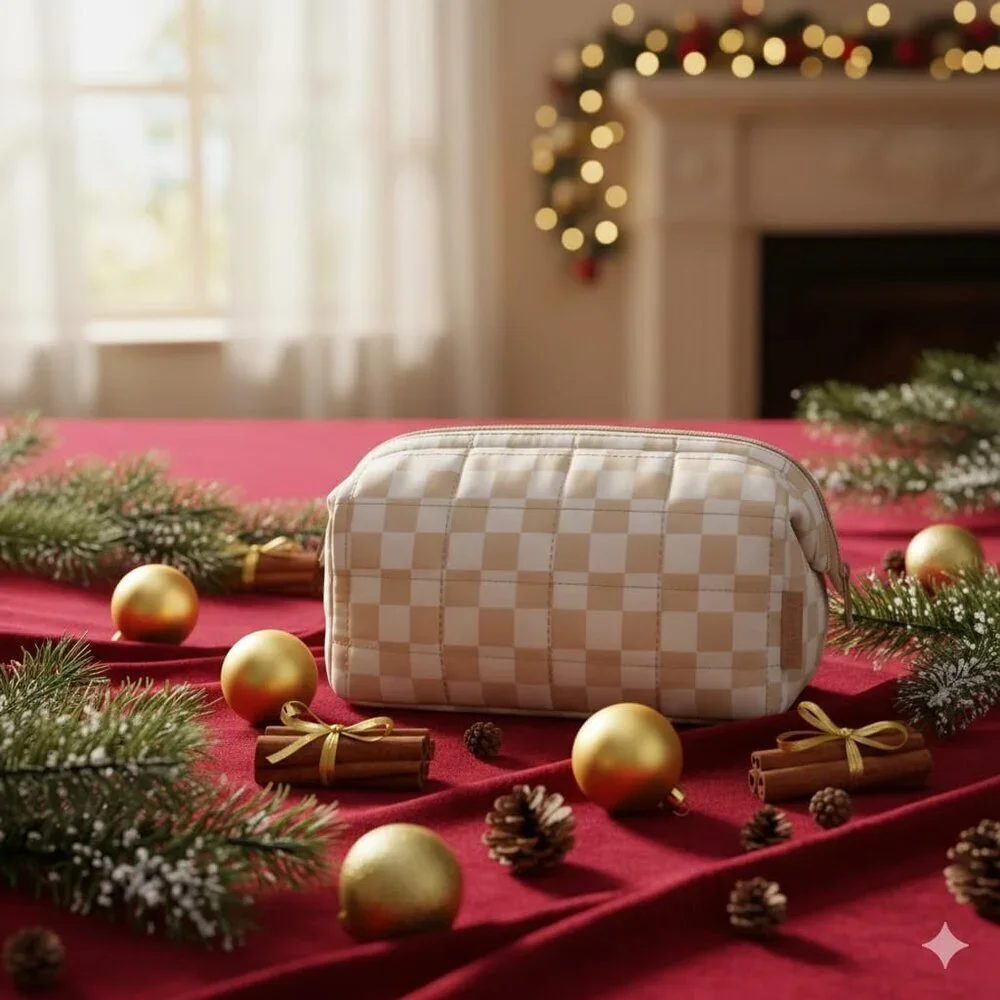 Travel Toiletry Bag, Puffy Padded Make Up Bags for Women Makeup Organizer Case,