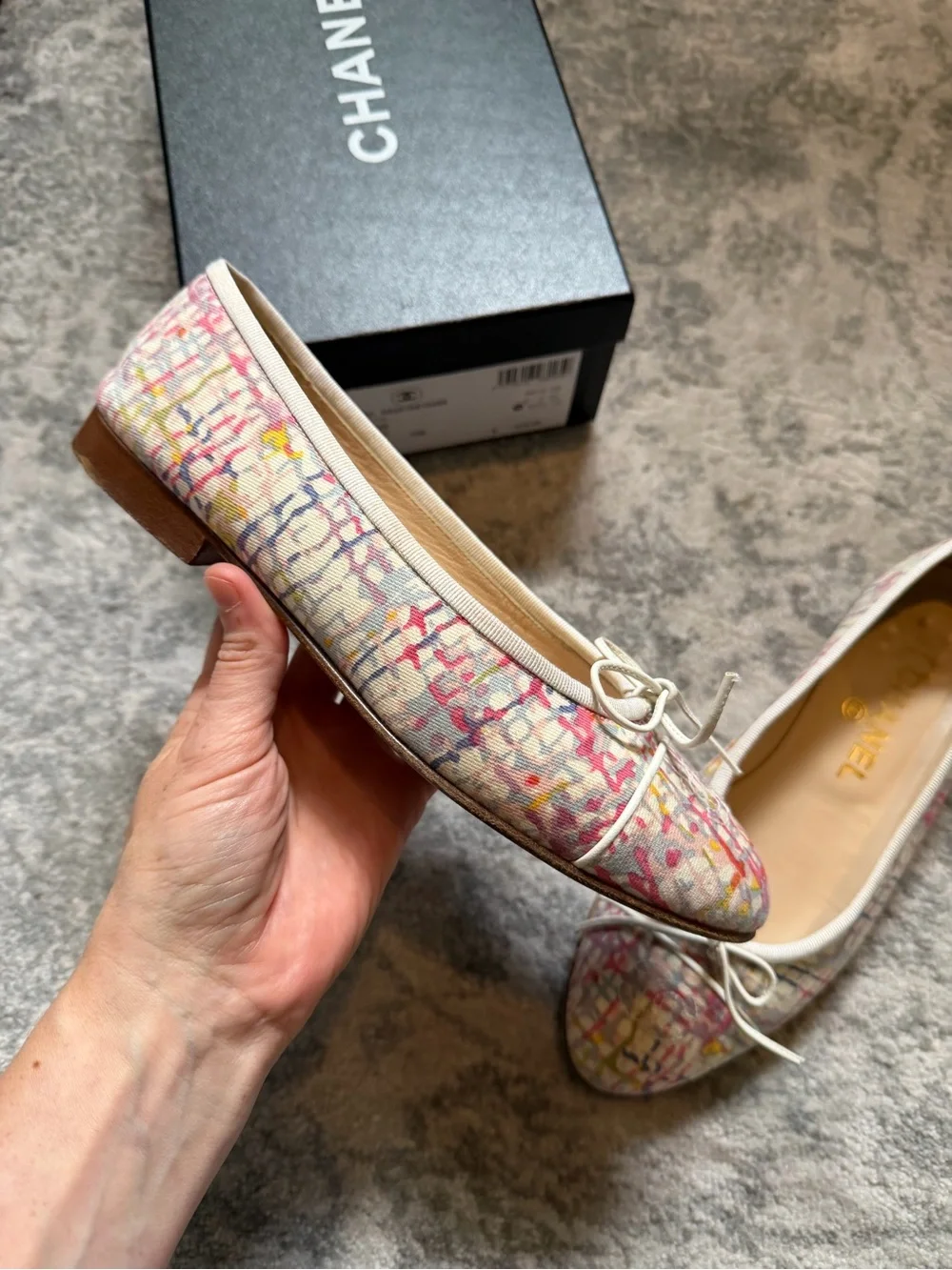 Chanel multicolor Ballet Flats - Classic Women's Flats sz 38