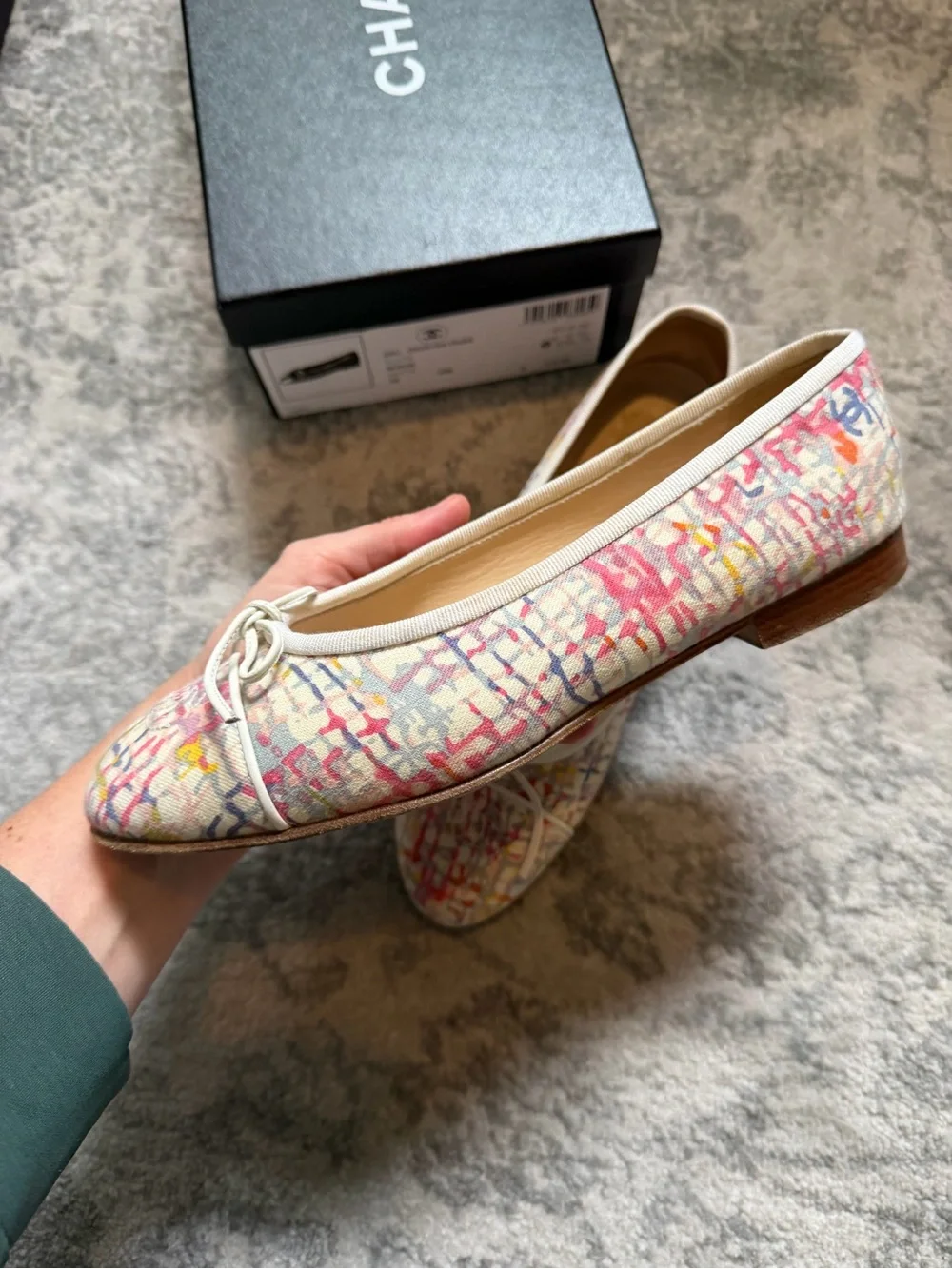 Chanel multicolor Ballet Flats - Classic Women's Flats sz 38