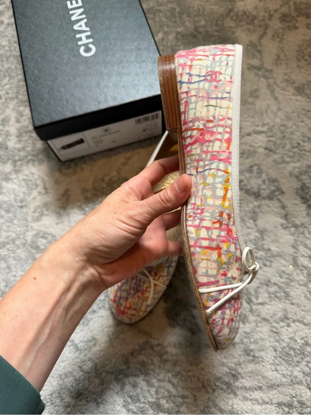 Chanel multicolor Ballet Flats - Classic Women's Flats sz 38