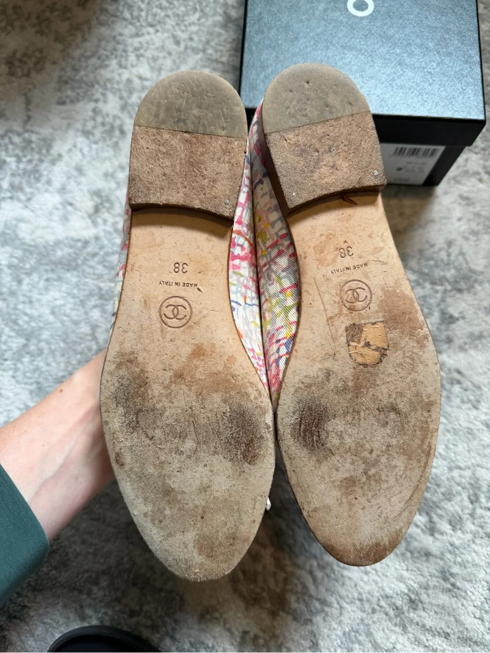 Chanel multicolor Ballet Flats - Classic Women's Flats sz 38