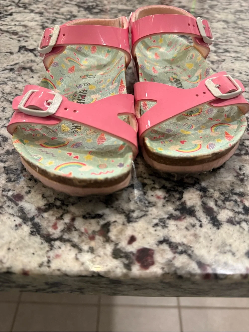 Birkenstock Kids Pink Adjustable Sandals