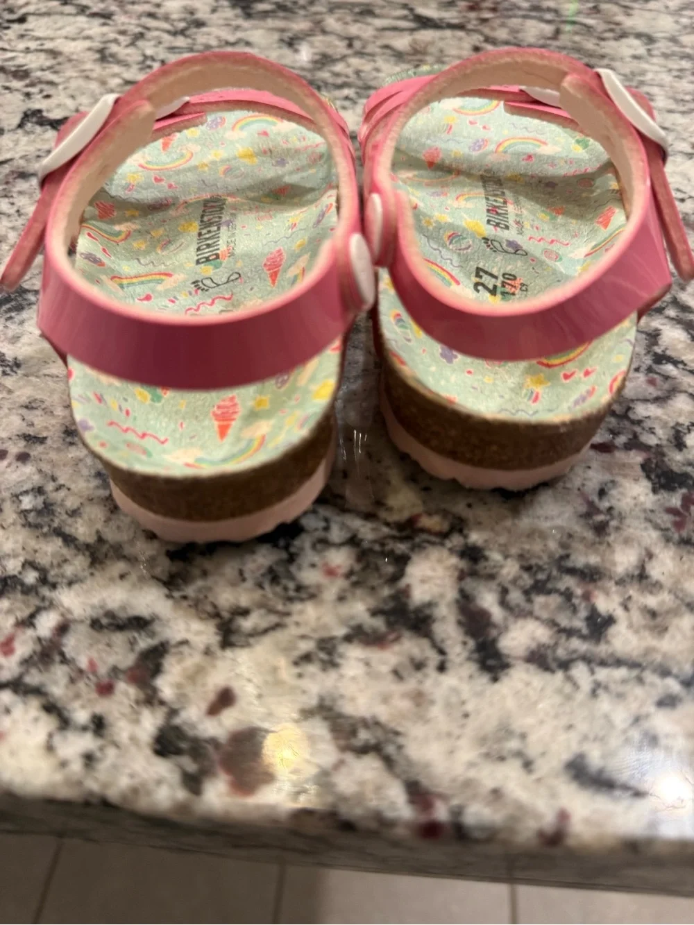 Birkenstock Kids Pink Adjustable Sandals