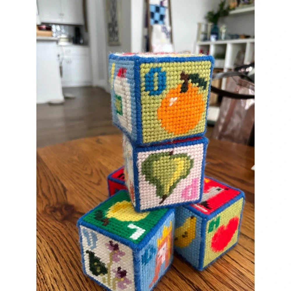 Handmade alphabet blocks