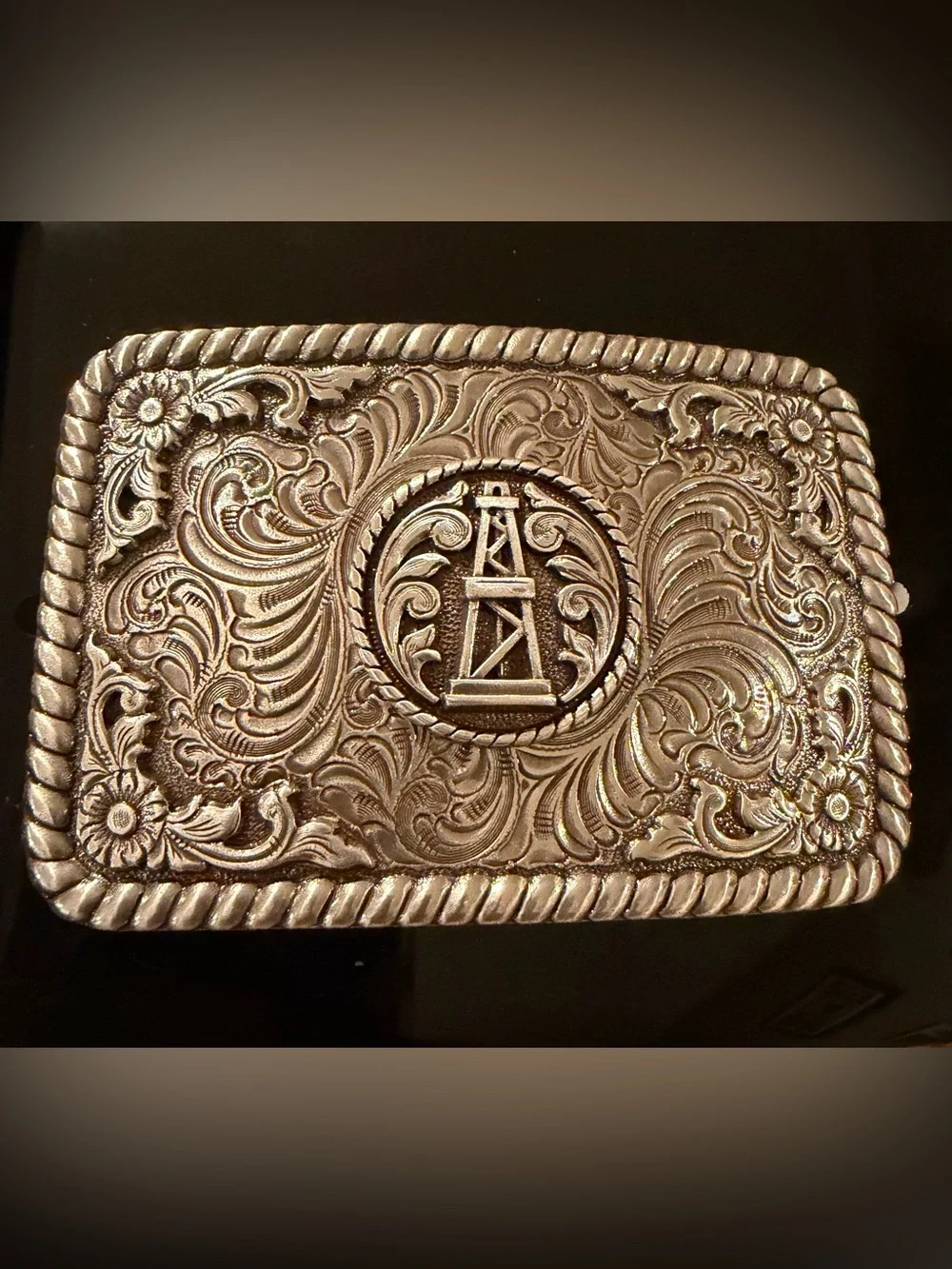 Nocona Belt Co. Oil Rig Belt Buckle