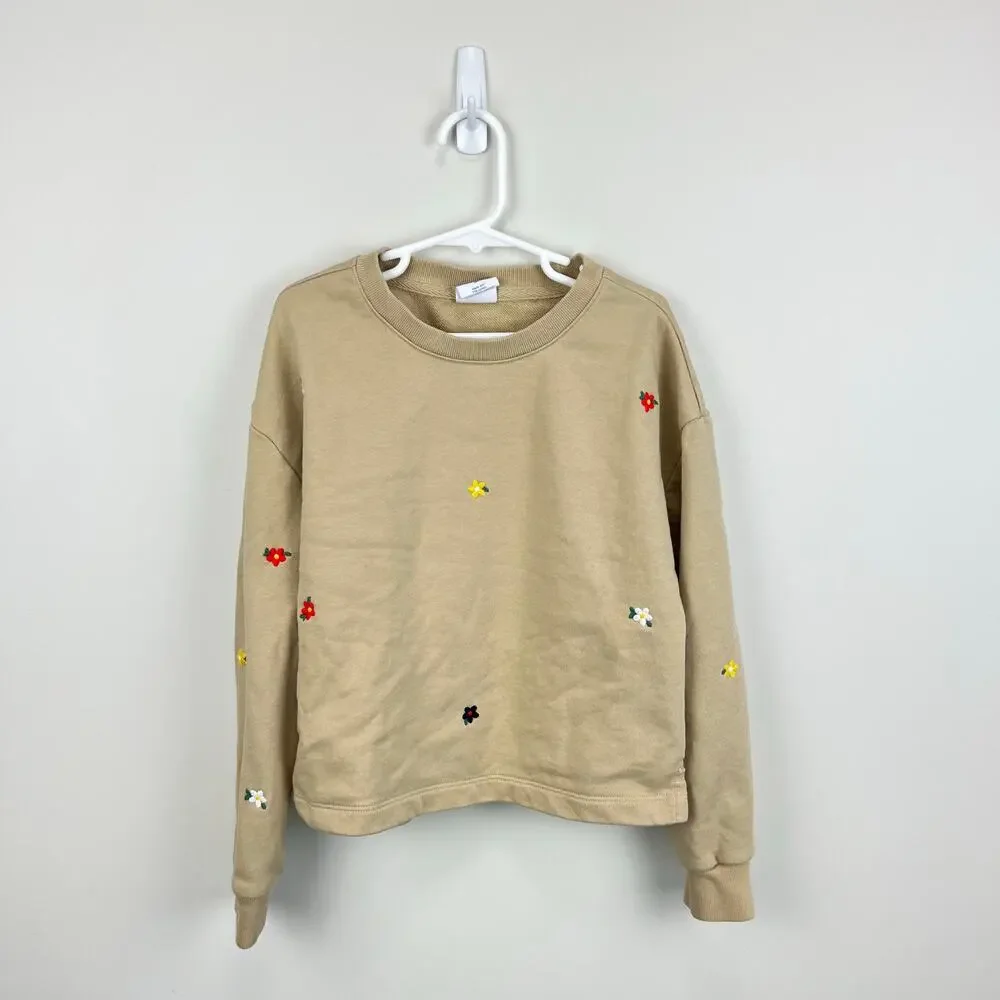 Gap Kids Graphic Sweatshirt Ditsy Multi Floral M 8
