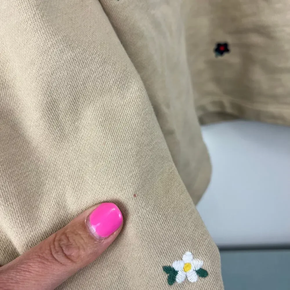 Gap Kids Graphic Sweatshirt Ditsy Multi Floral M 8