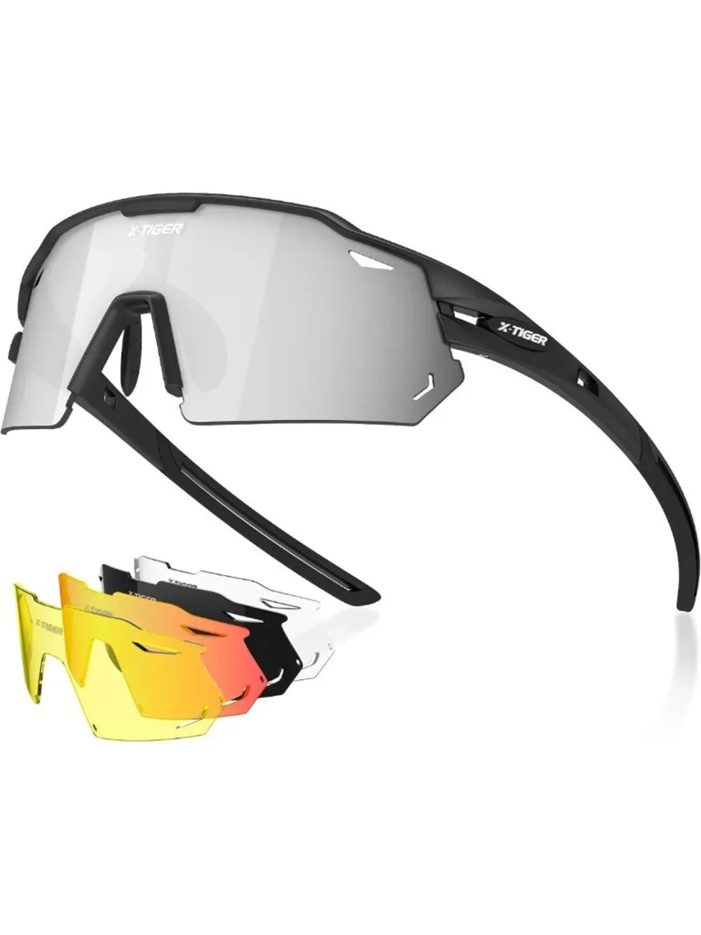 Polarized Cycling Sunglasses with 5 Lenses for MTB, Running & Sports - Unisex