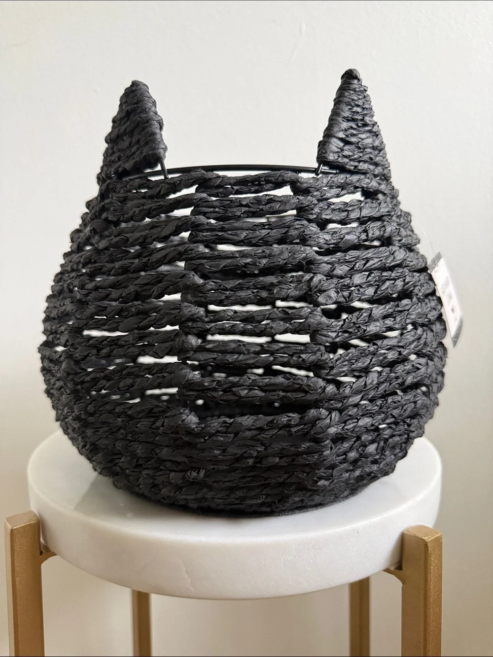 2026 Target Bullseye Playground Black Cat Halloween Woven Storage Basket