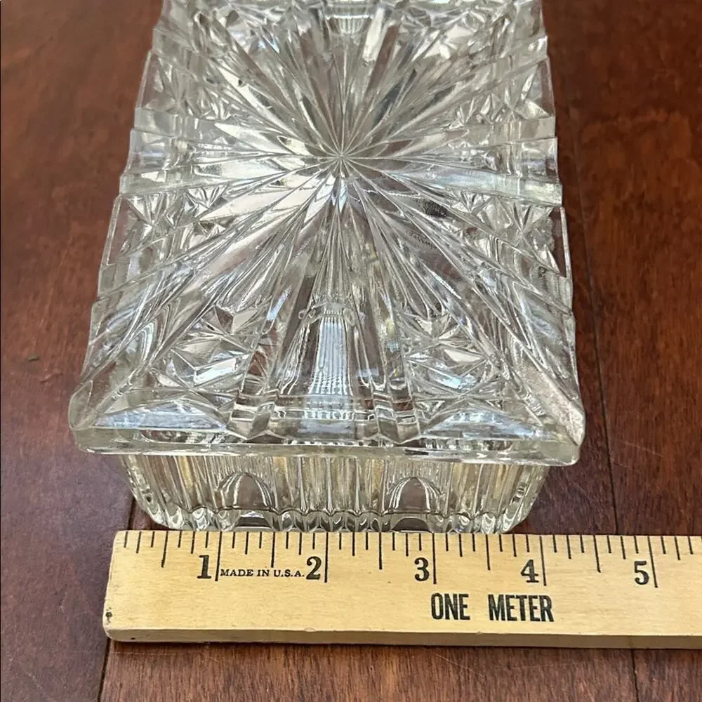 Vintage glass lidded