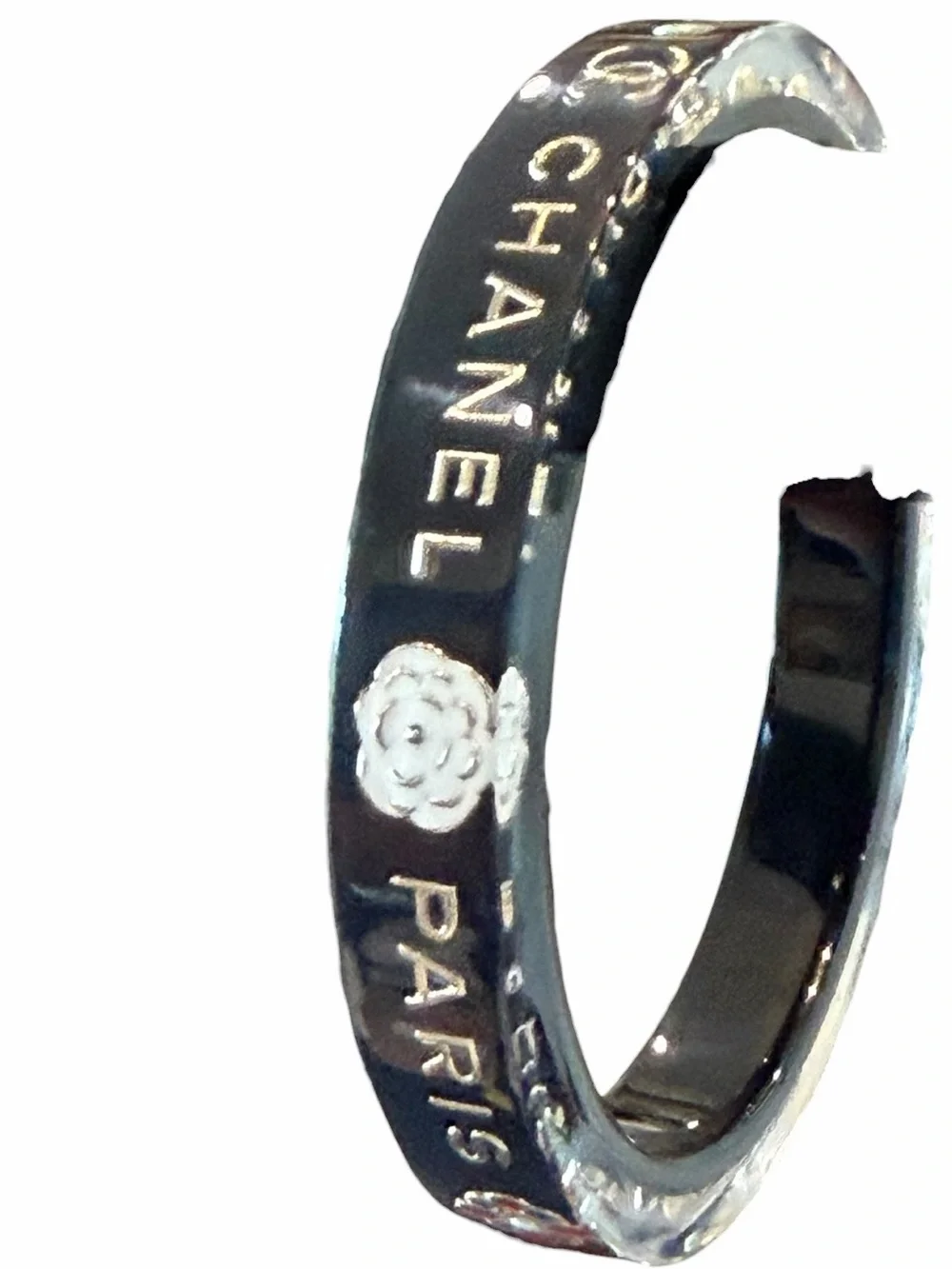 CHANEL polished black