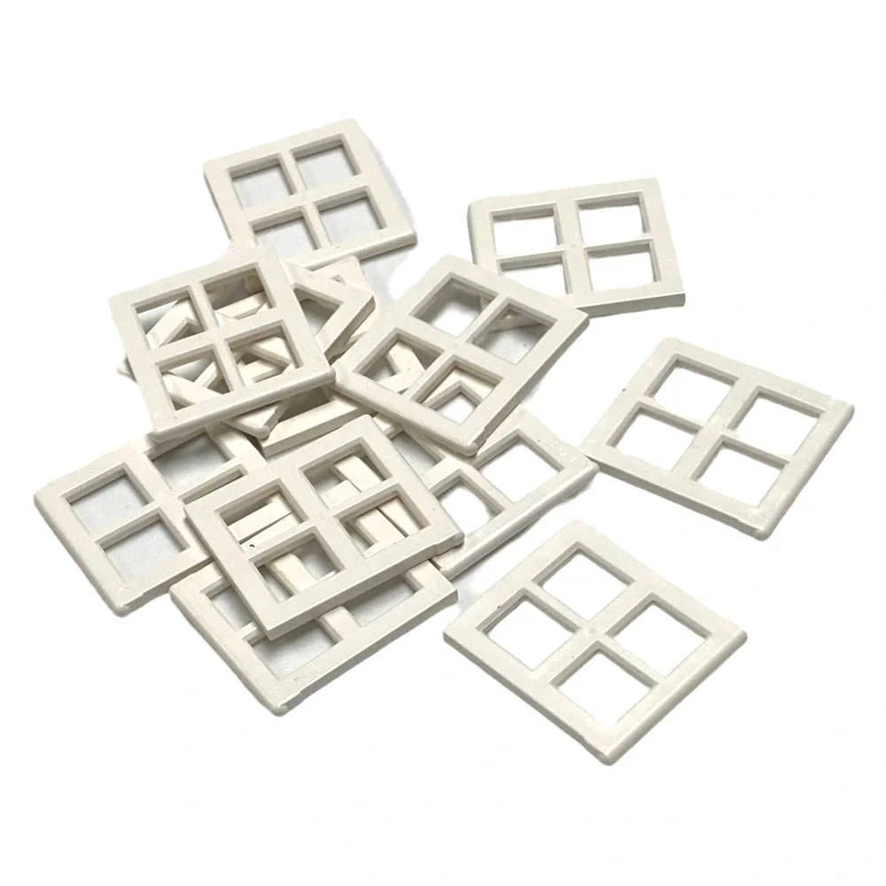 LEGO White Window 2x4x3 Frame Panel 4133 Lot of 100 Pieces Parts House City MOC