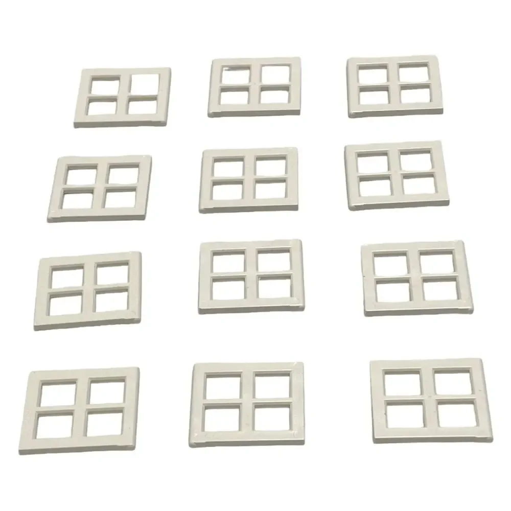 LEGO White Window 2x4x3 Frame Panel 4133 Lot of 100 Pieces Parts House City MOC