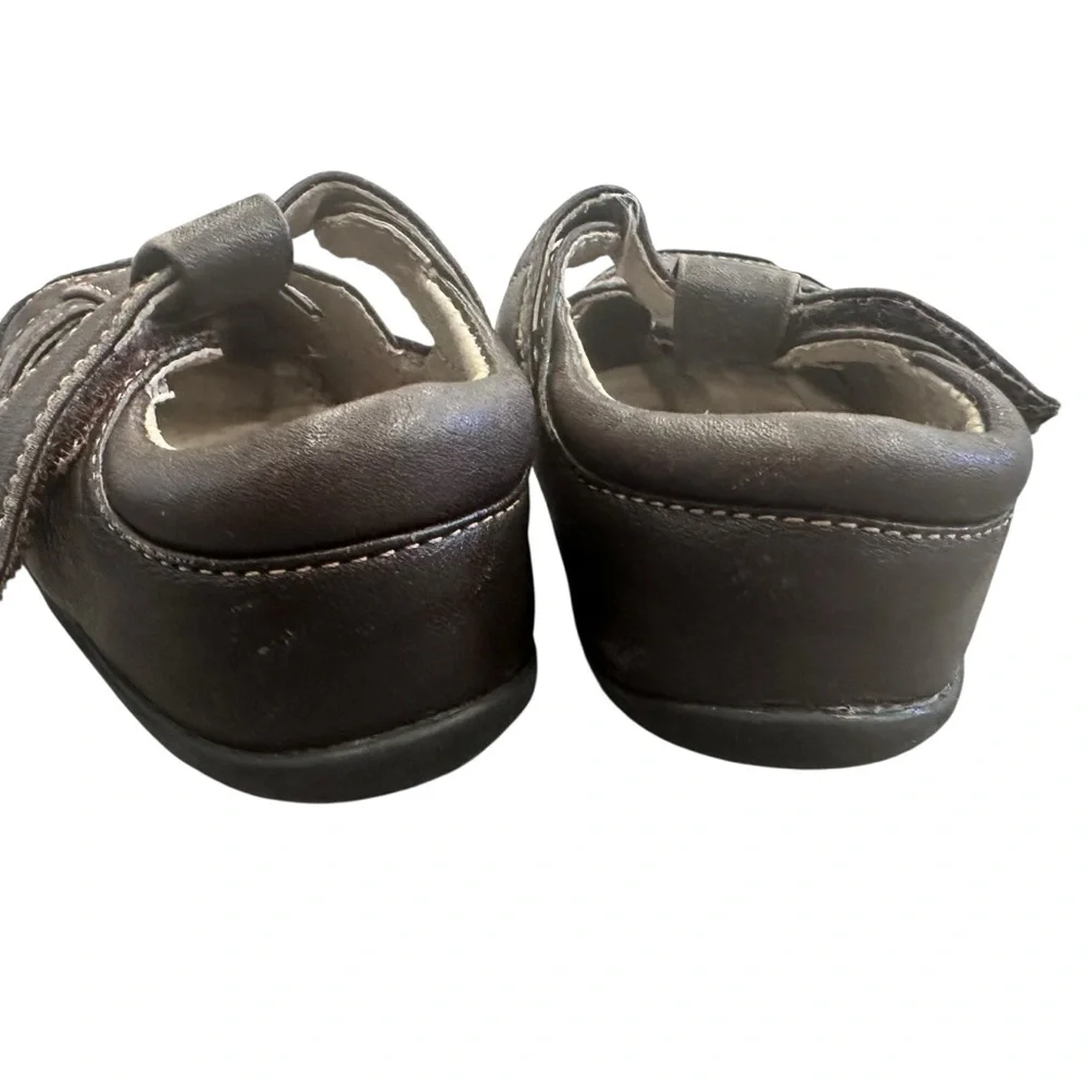 See Kai‎ Run Patrick II Adjust Brown Leather Fisherman Sandals Toddler Size 3.5