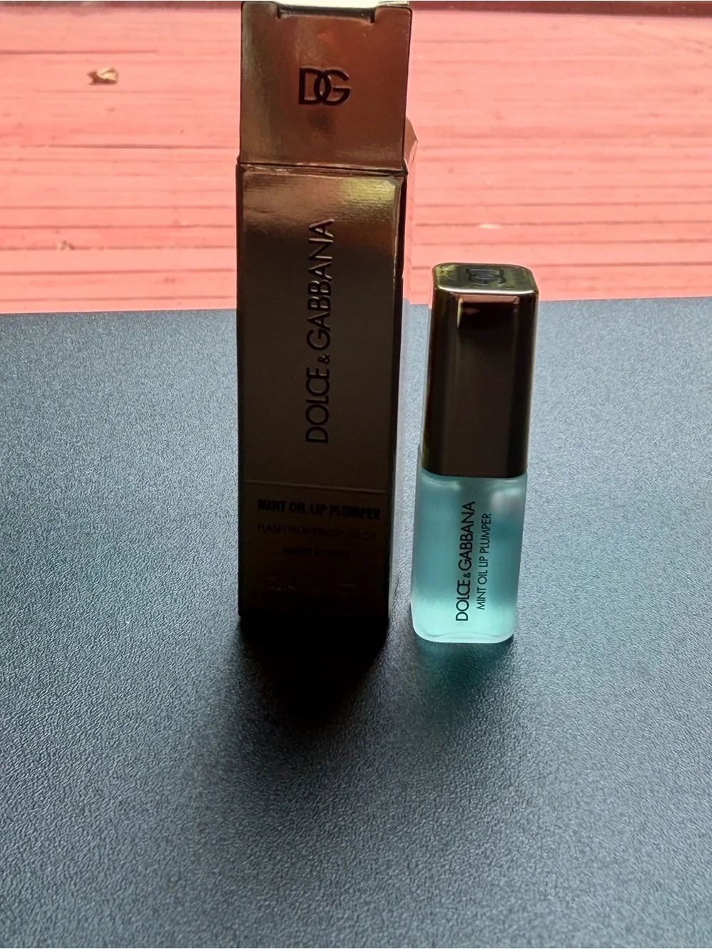 Dolce & Gabbana NEW Gold Mint Oil Lip Plumper Travel Size