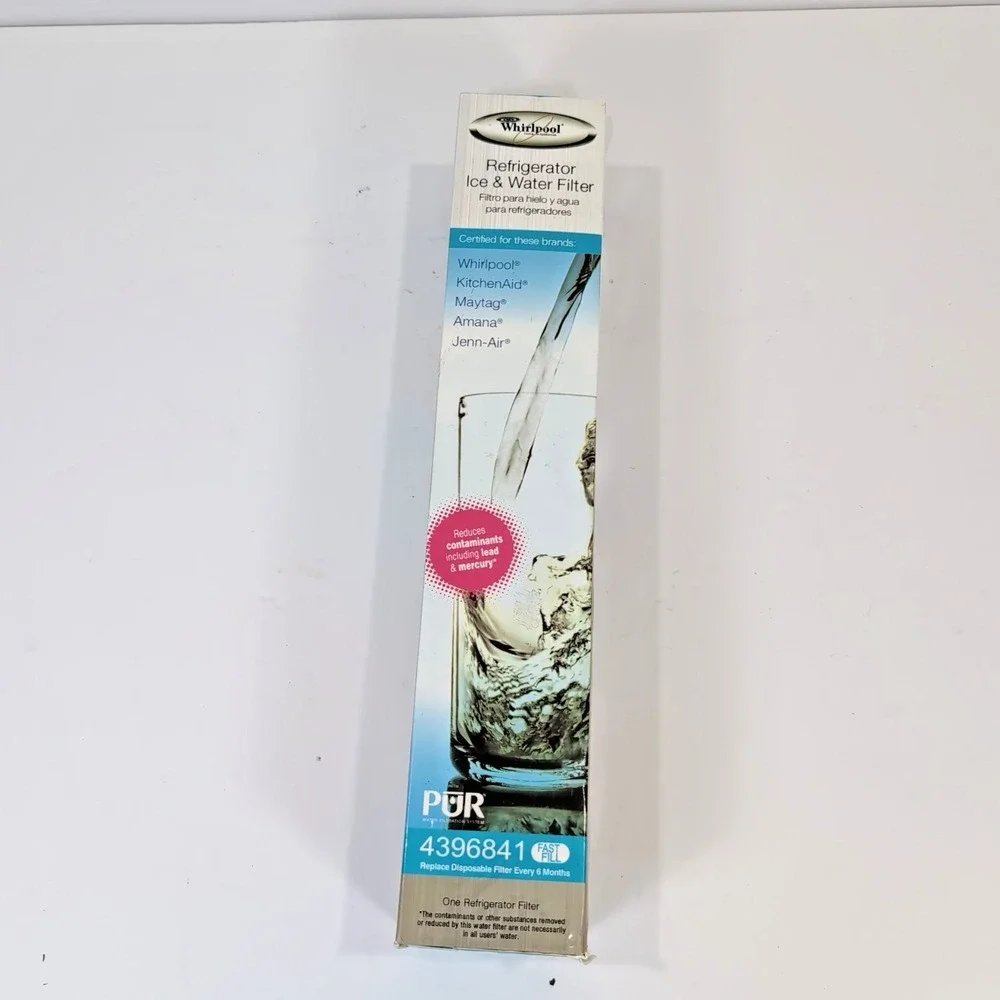 Whirlpool 4396841 FAST FILL PUR Refrigerator Ice & Water Filter 3