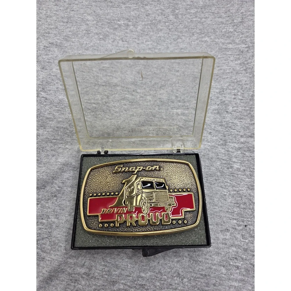1989 Snap-on Drivin Proud Truck Belt Buckle New in Box