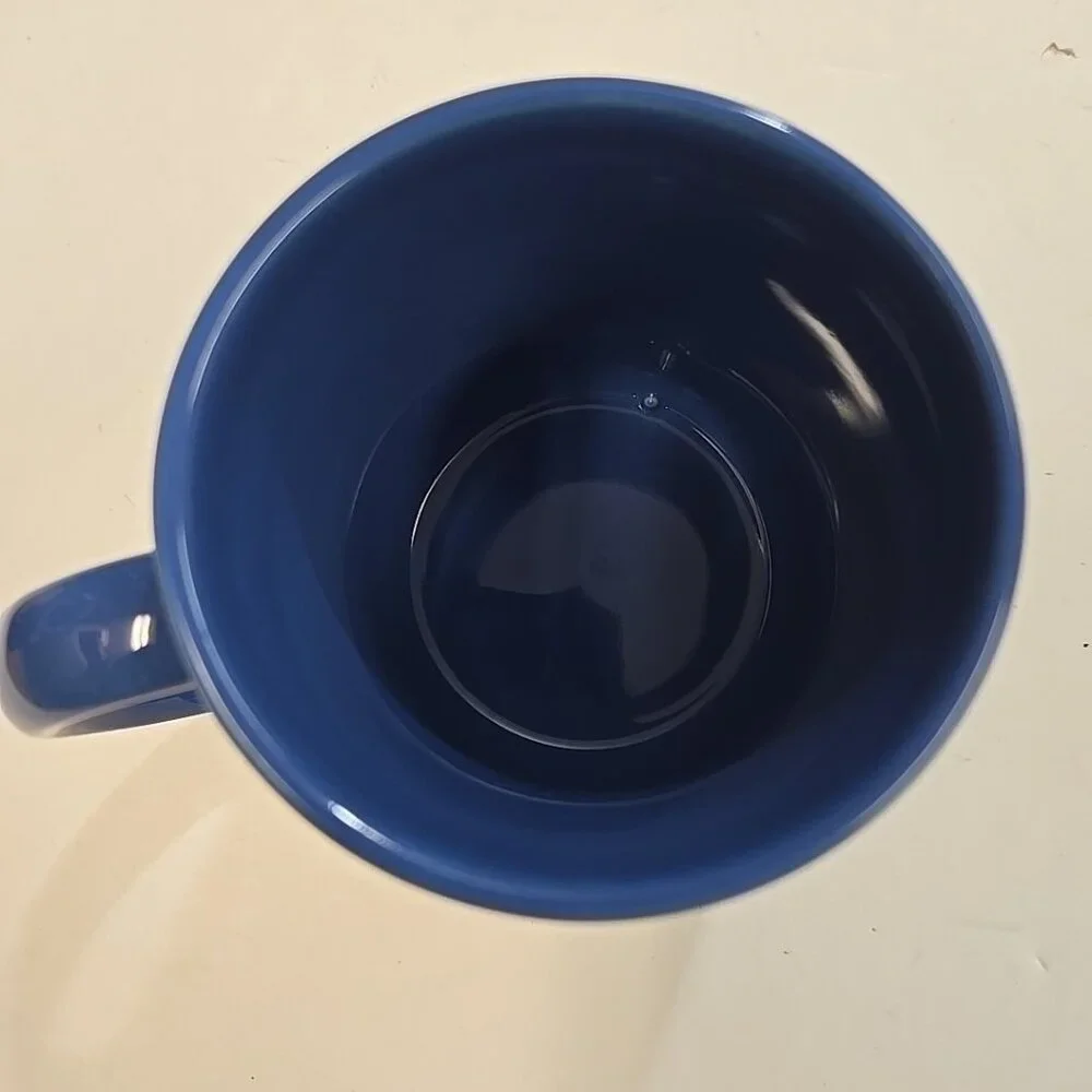 Vintage Boy Scout Mug Tomahawk Scout Master 1993 '93 Camp Blue Wrap Around BSA