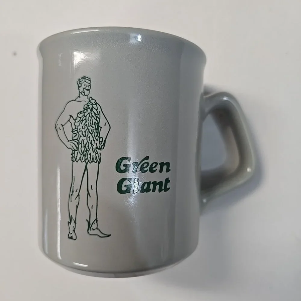 Vintage Jolly Green Giant and Sprout Coffee Cup Mug 1970'S