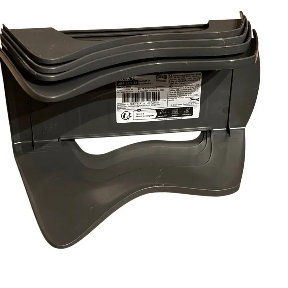4 IKEA Murvel Gray Shoe Holders 204.348.32