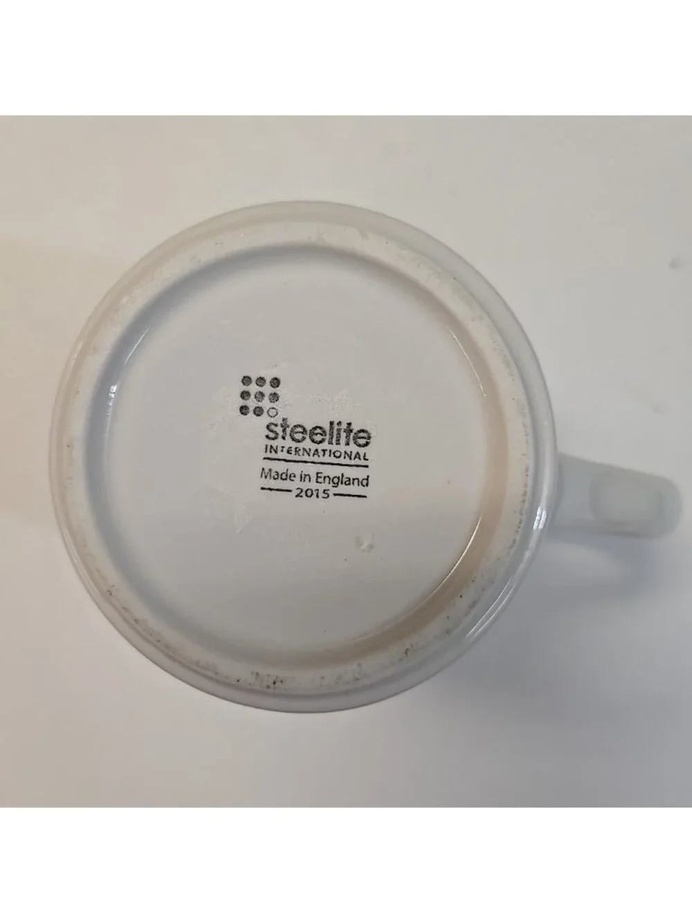 TIM HORTONS 14 oz. STEELITE INTERNATIONAL COFFEE MUG 2015 ENGLAND