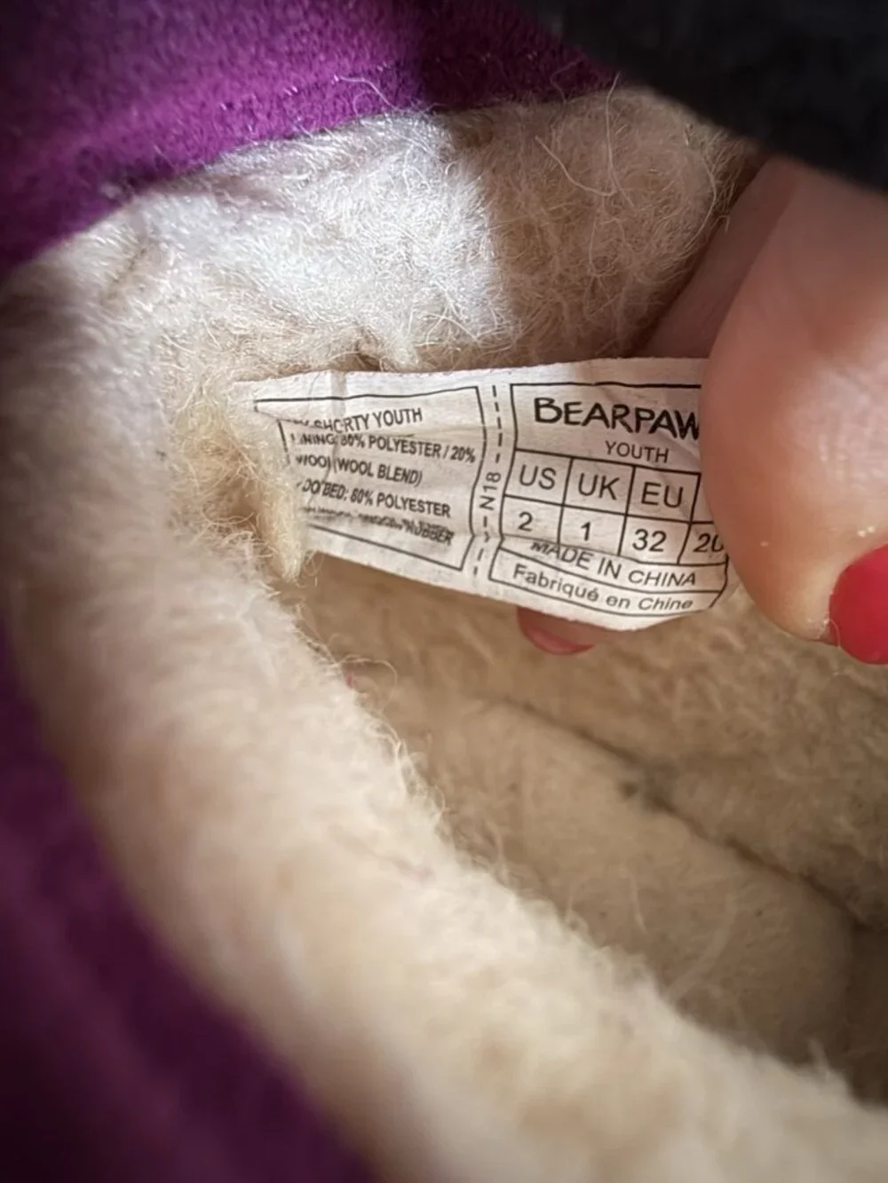 BearPaw shorty youth