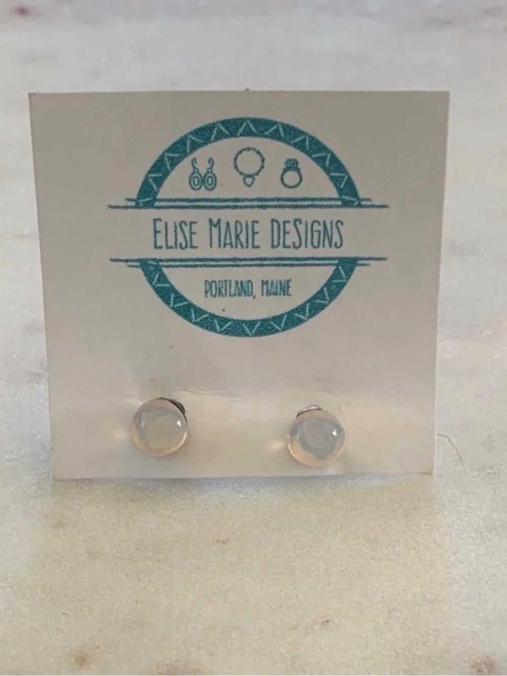 Elise Marie Designs Opal Stud Earrings
